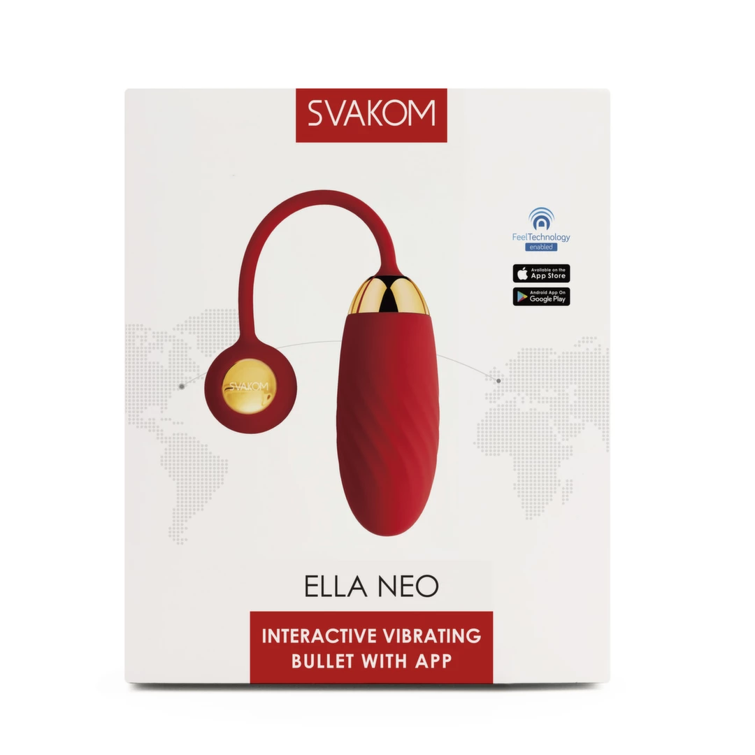 Svakom Ella Neo vibratorius, valdomas programėle, rožinis