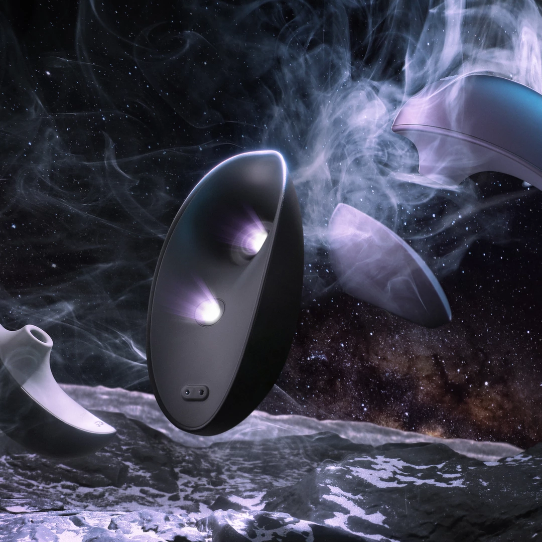 Svakom Pulse Galaxy oro bangų stimuliatorius su žvaigždžių projektoriumi, alyvinis