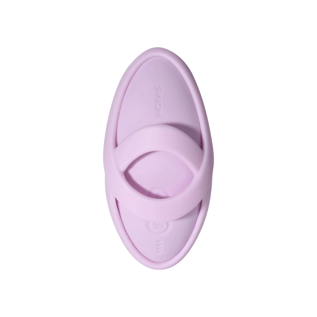 Svakom Echo 2 išorinis vibruojantis ir šildantis stimuliatorius ant piršto, Pink Lilac