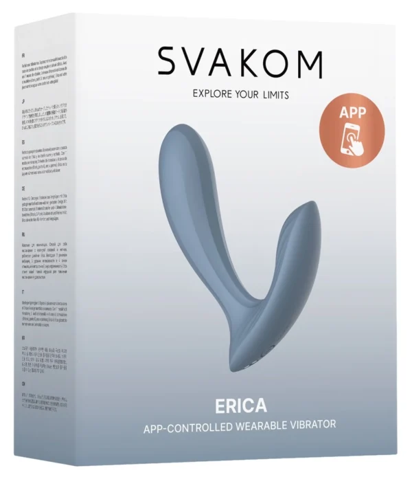 Svakom Erica dėvimas vibratorius su programėle, 11 režimų, mėlynas