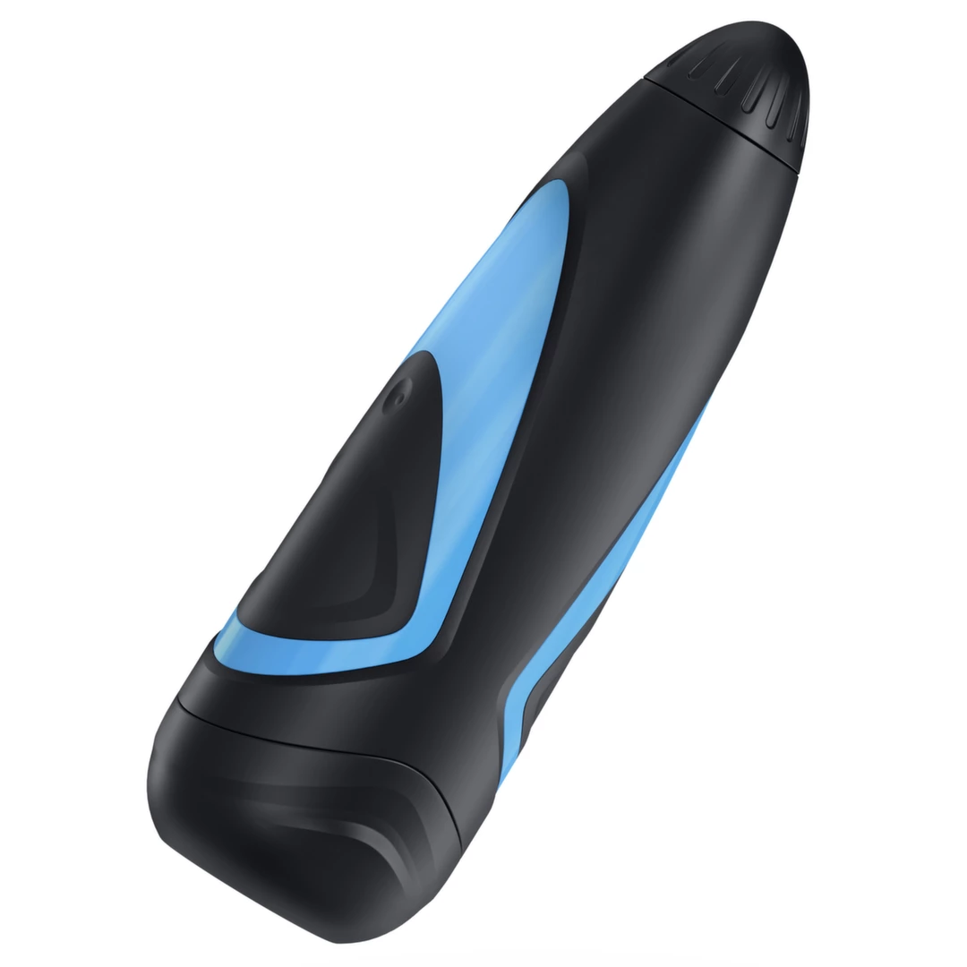 Satisfyer Men Classic masturbatorius su reguliuojamu oro slėgiu, juodas