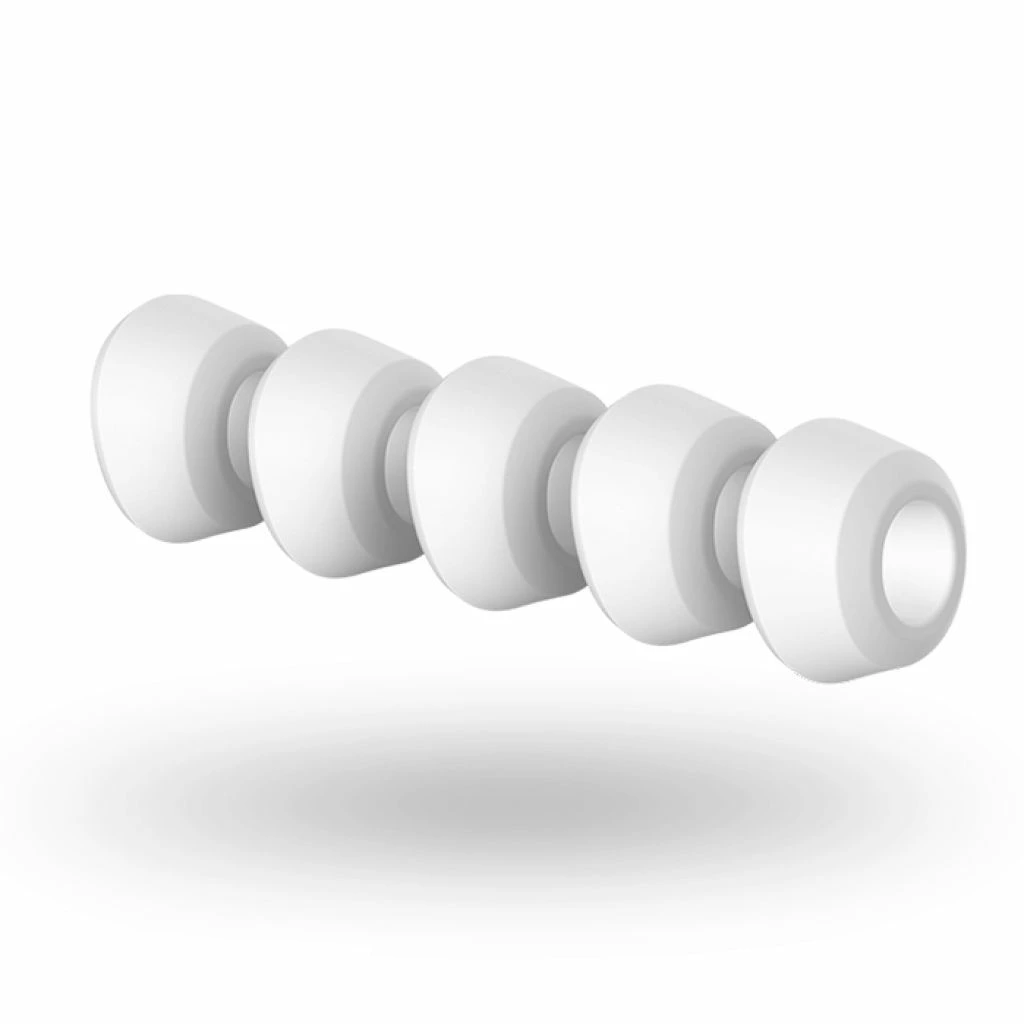 Satisfyer 1 Next Generation keičiami silikoniniai antgaliai, 5 vnt., balti