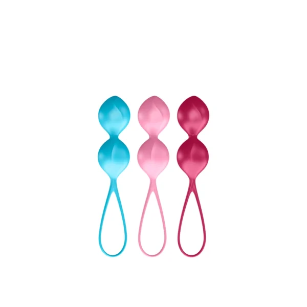 Satisfyer V Balls Training Set Kėgelio kamuoliukų rinkinys, 3 vnt.