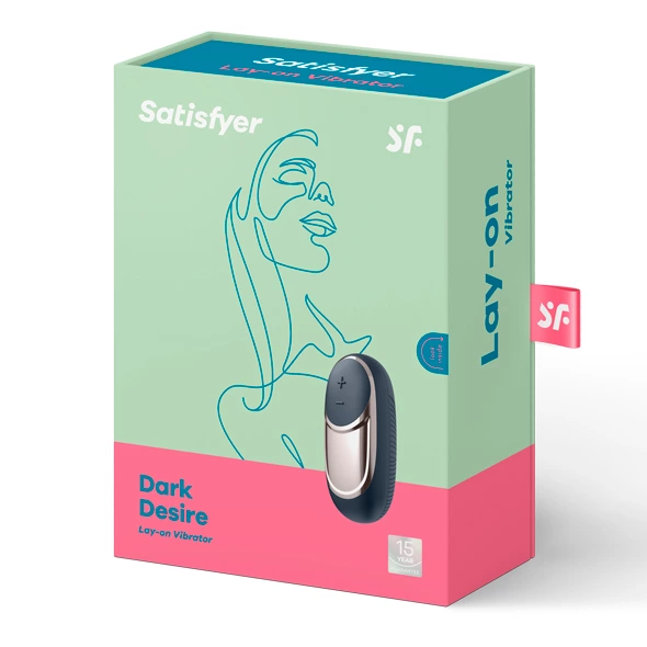 Satisfyer Dark Desire kompaktiškas klitorio vibratorius, juodas