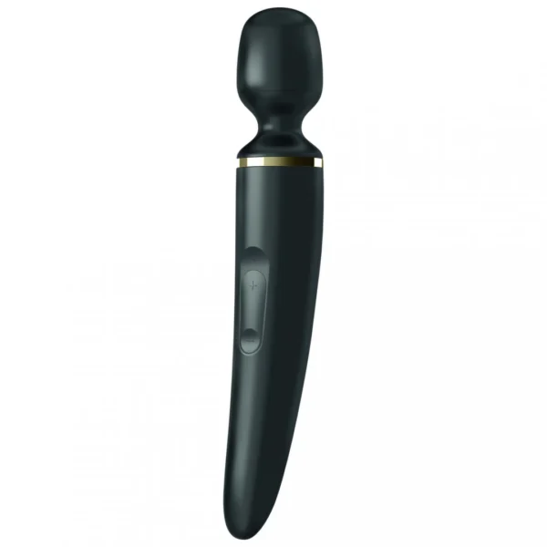 Satisfyer Wand-er Woman wand masažuoklis XXL, 50 režimų, juodas