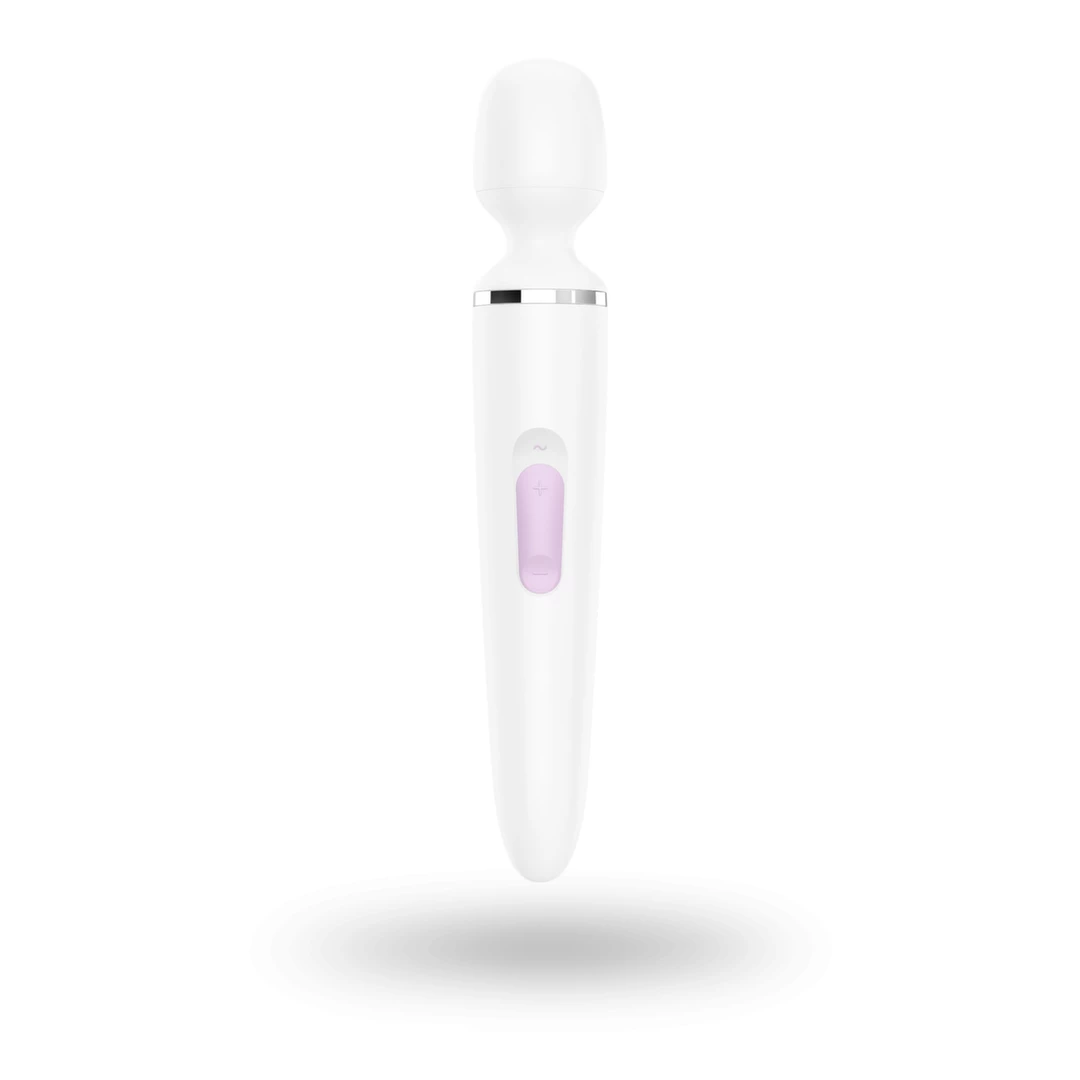 Satisfyer Wand-er Woman wand masažuoklis XXL, 50 režimų, baltas