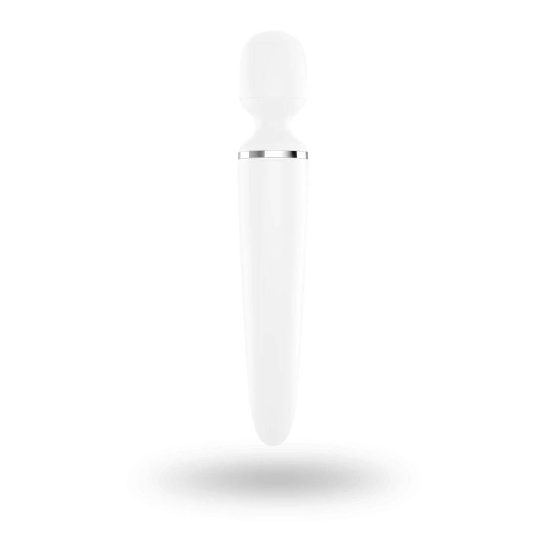 Satisfyer Wand-er Woman wand masažuoklis XXL, 50 režimų, baltas