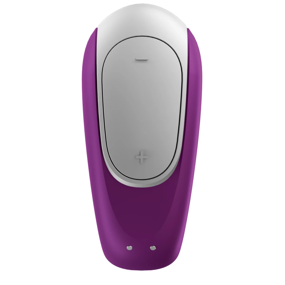 Satisfyer Double Fun vibratorius poroms su pulteliu ir programėle, violetinis