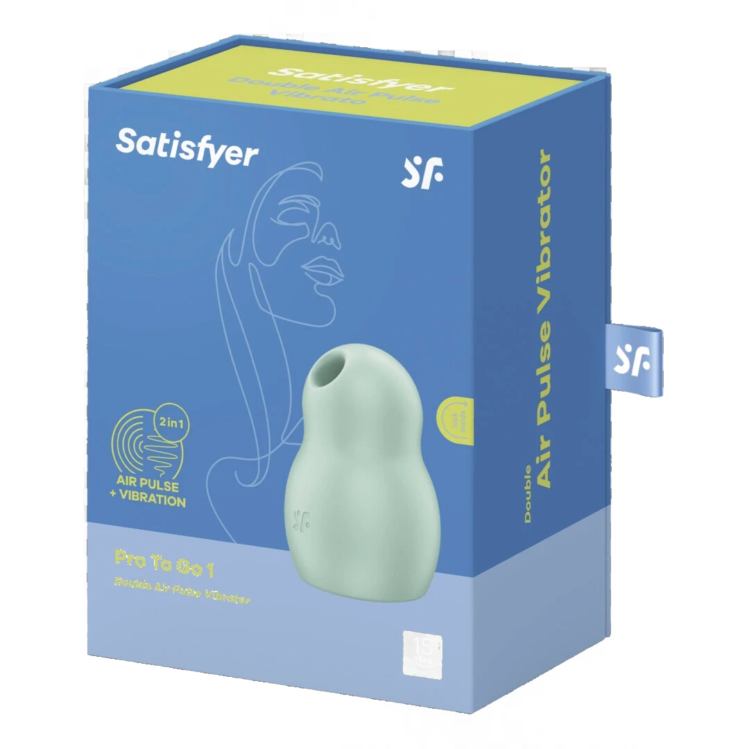 Satisfyer Pro To Go 1 klitorio stimuliatorius su oro bangomis ir vibracija