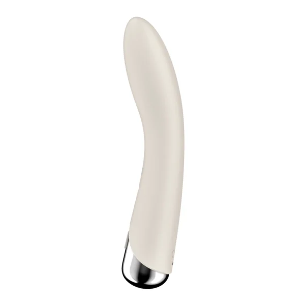 Satisfyer Spinning Vibe 1 lenktas vibratorius su besisukančia galvute