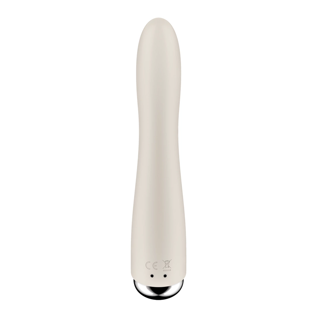 Satisfyer Spinning Vibe 1 lenktas vibratorius su besisukančia galvute