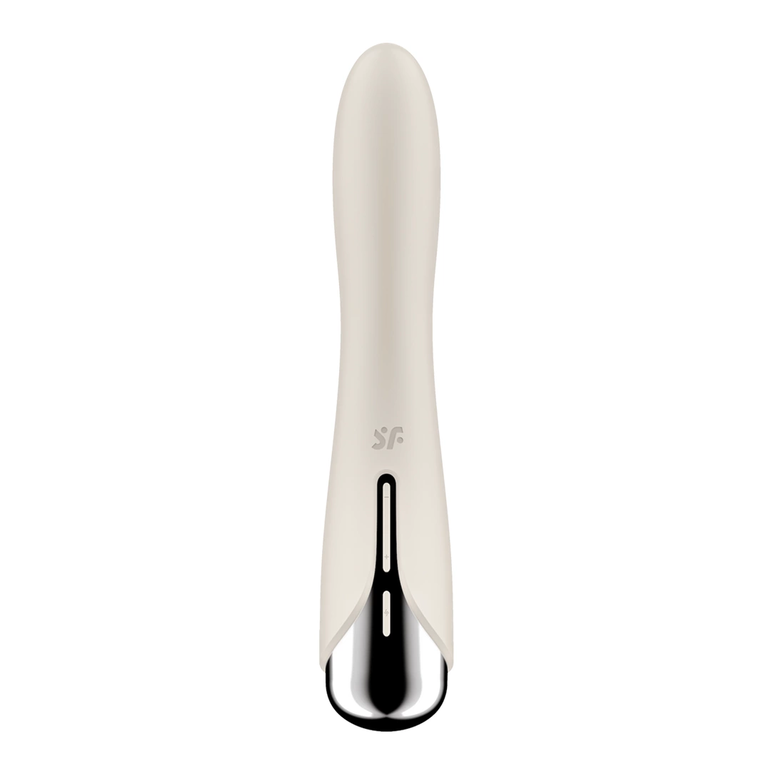 Satisfyer Spinning Vibe 1 lenktas vibratorius su besisukančia galvute