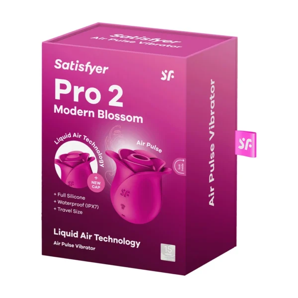 Satisfyer Pro 2 Modern Blossom klitorio stimuliatorius, rožinio aukso spalvos