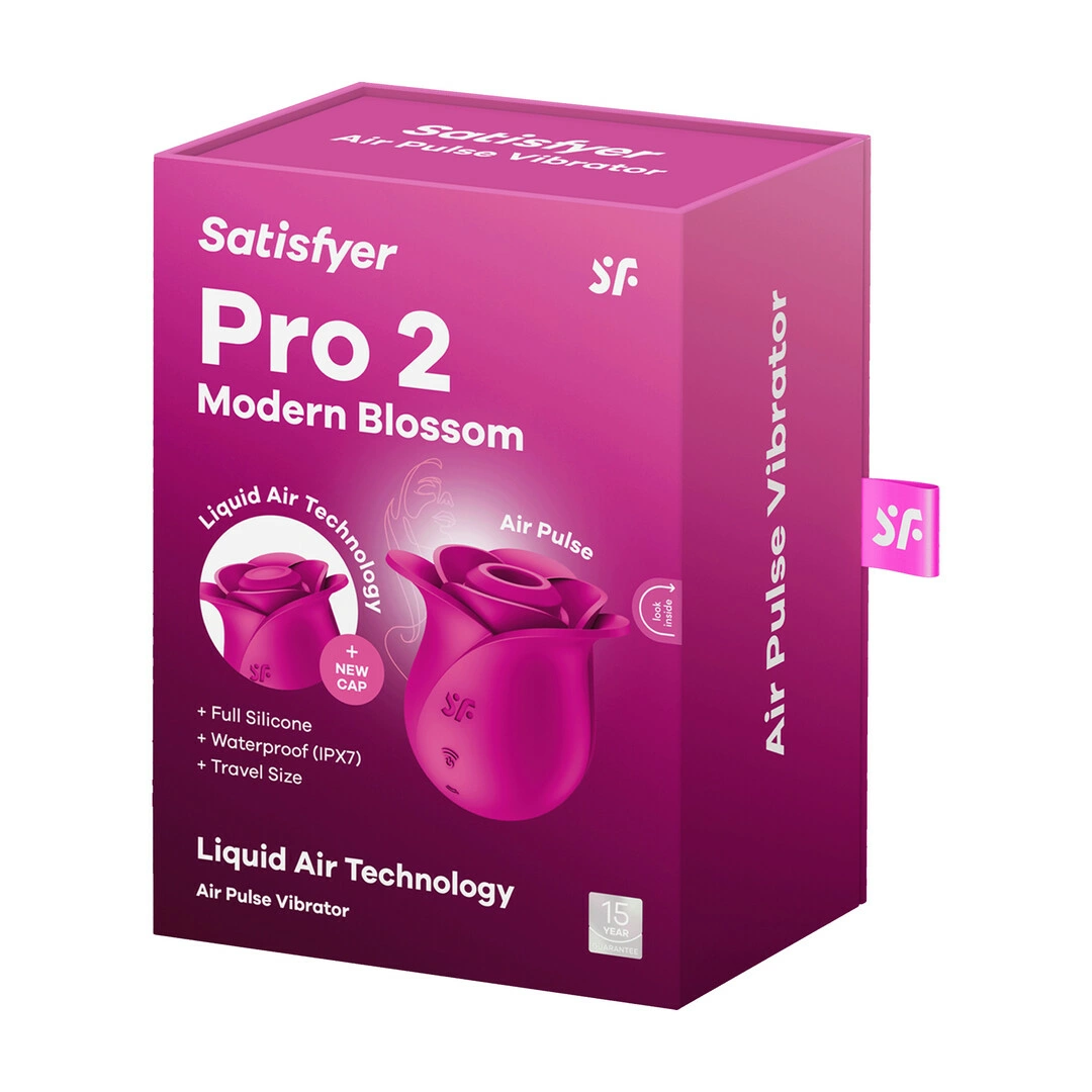 Satisfyer Pro 2 Modern Blossom klitorio stimuliatorius, rožinio aukso spalvos