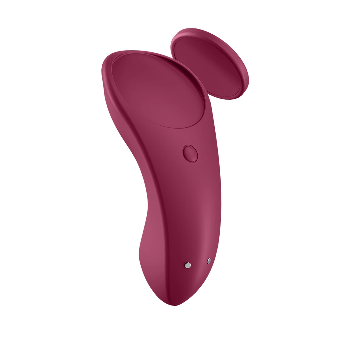 Satisfyer Sexy Secret Connect vibratorius kelnaitėms su magnetu, juodas
