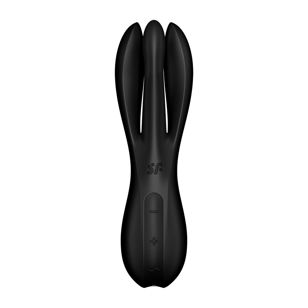 Satisfyer Threesome 2 vibratorius su trimis varikliais ir lanksčiomis šakelėmis