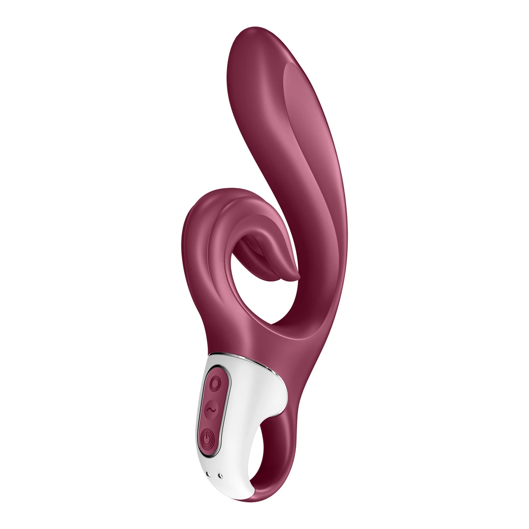 Satisfyer Love Me vibratorius su dviem varikliais ir lanksčia rankena