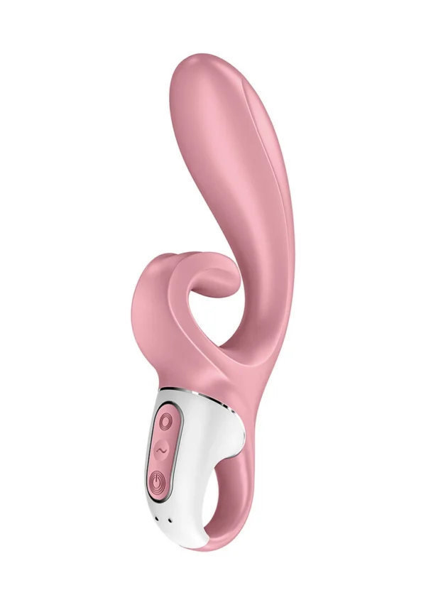Satisfyer Hug Me dviejų variklių vibratorius, valdomas programėle, rožinis
