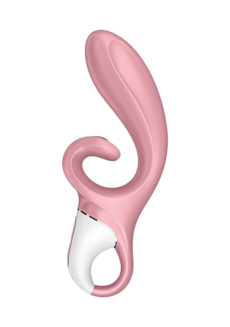 Satisfyer Hug Me dviejų variklių vibratorius, valdomas programėle, rožinis