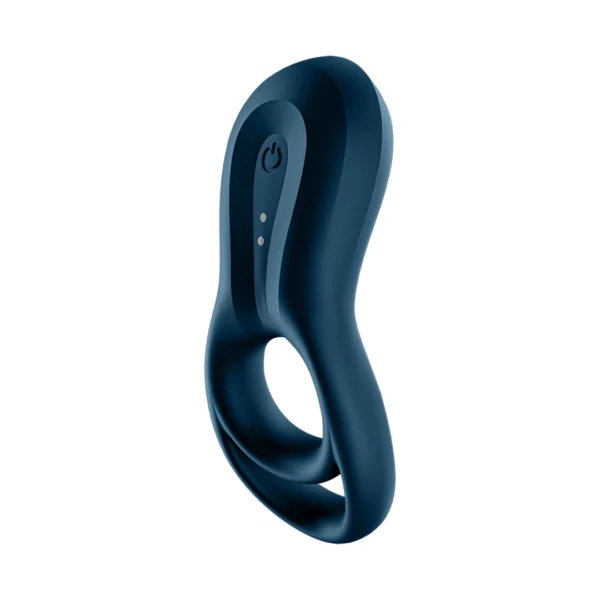Satisfyer Epic Duo dvigubas vibruojantis varpos žiedas, juodas
