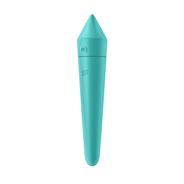 Satisfyer Ultra Power Bullet 8 vibruojanti kulka su tiksliu galiuku, turkio spalvos