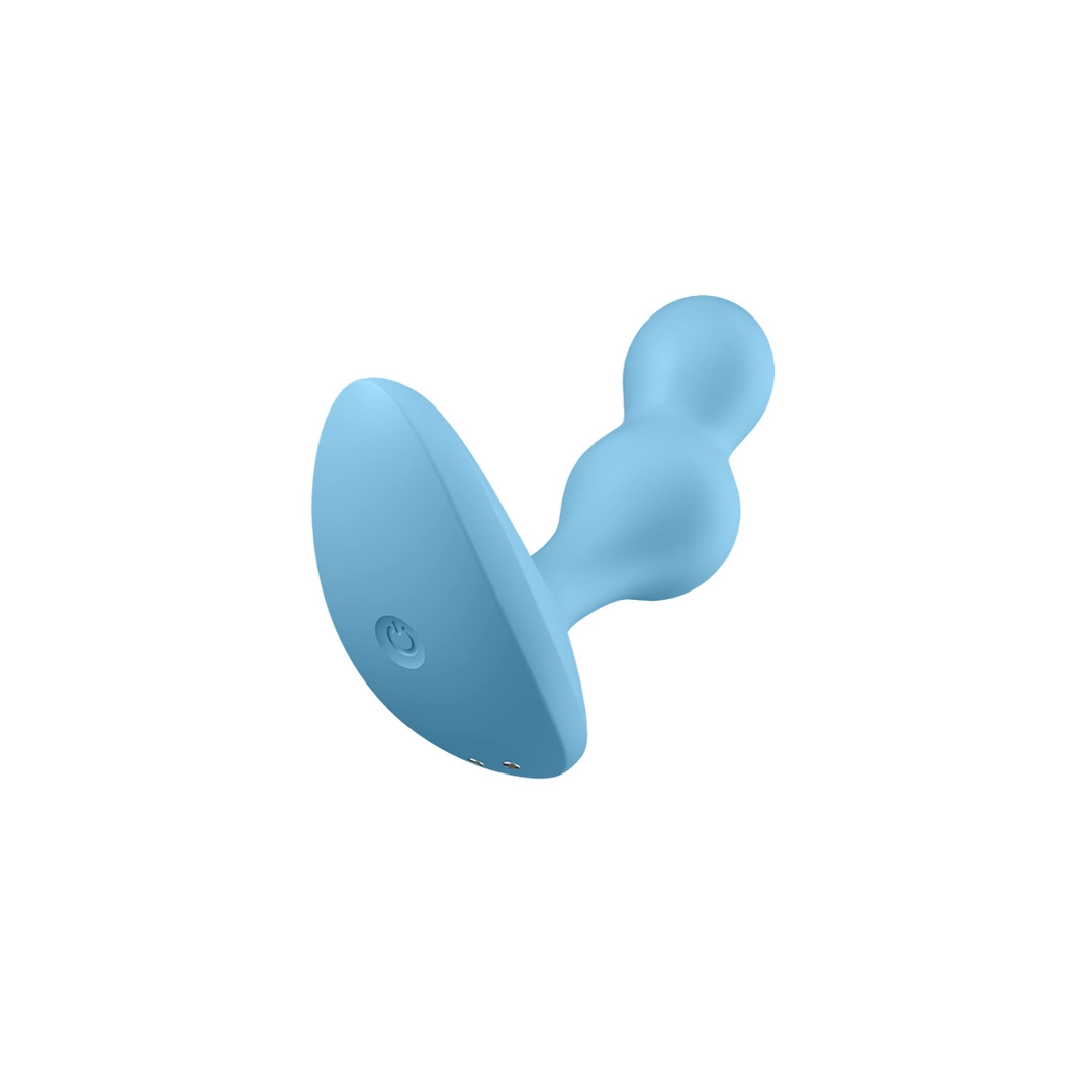 Satisfyer Deep Diver vibruojantis analinis kaištis, valdomas programėle, juodas