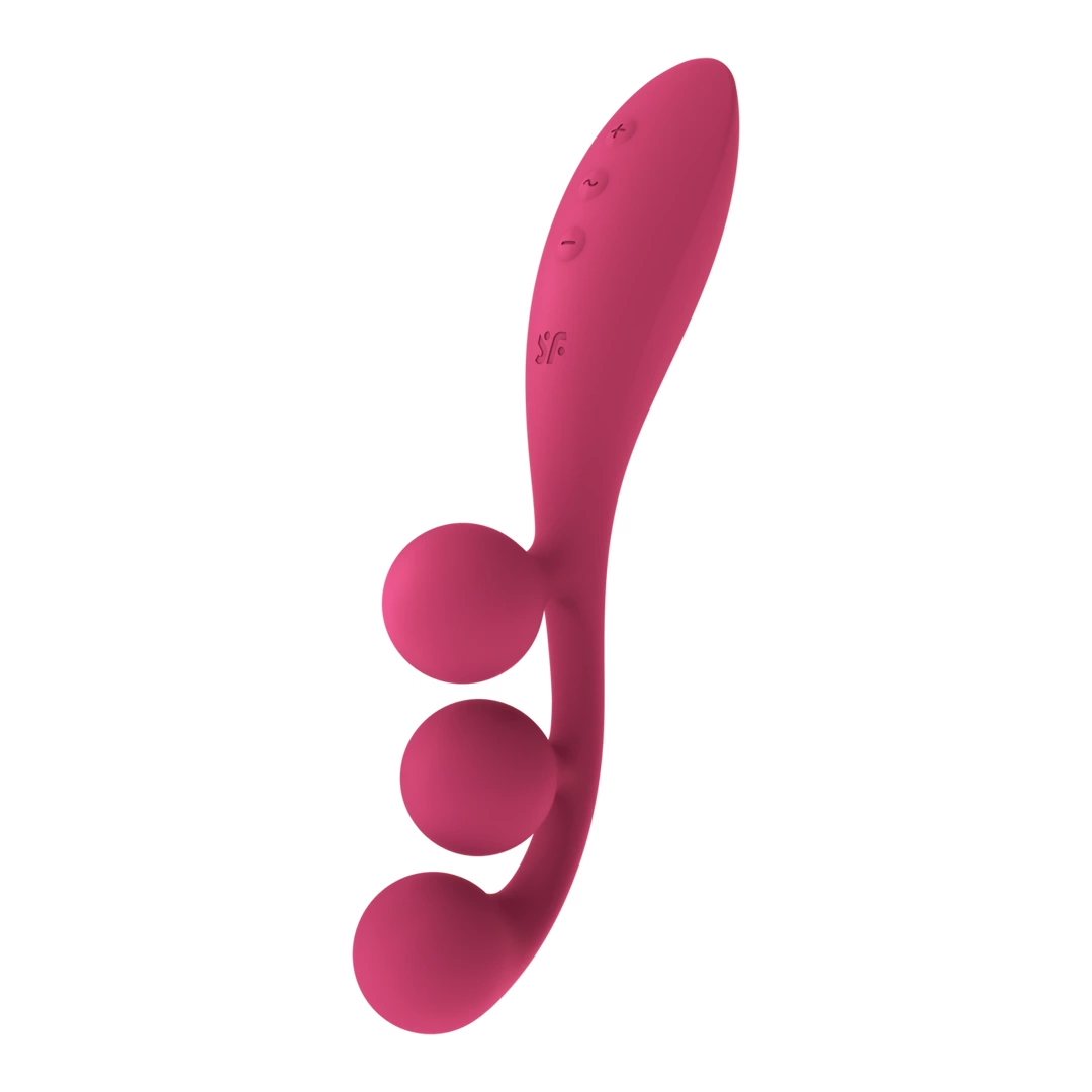Satisfyer Tri Ball 1 vibratorius su trimis kamuoliukais ir lanksčiu laidu