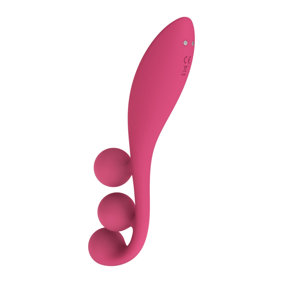 Satisfyer Tri Ball 1 vibratorius su trimis kamuoliukais ir lanksčiu laidu