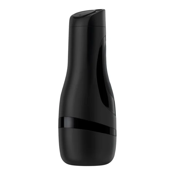 Satisfyer Men Classic masturbatorius su keičiamu įdėklu, juodas