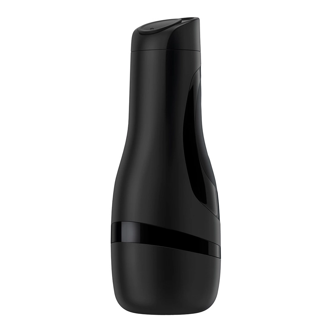 Satisfyer Men Classic masturbatorius su keičiamu įdėklu, juodas