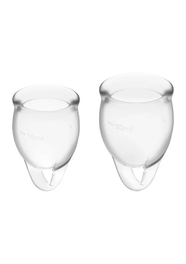 Satisfyer Feel Confident menstruacinės taurelės, 15 ir 20 ml