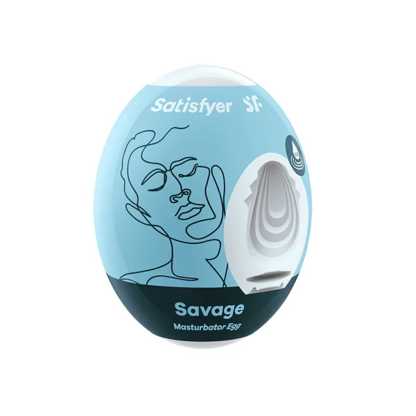 Satisfyer EGGCITED Savage vienkartinis masturbatorius iš Hydro-Active TPE
