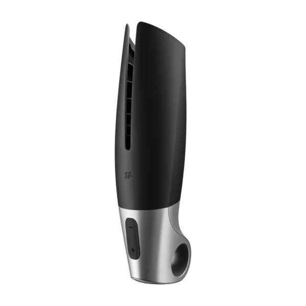 Satisfyer Power automatinis masturbatorius, valdomas programėle, juodas