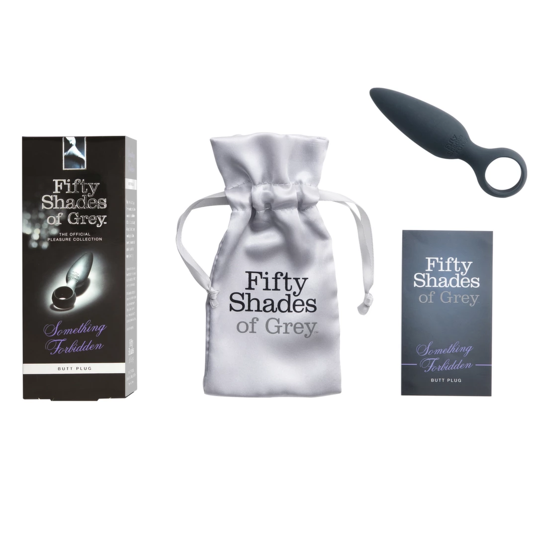 Fifty Shades of Grey Something Forbidden analinis kaištis iš silikono, juodas, 10,8 cm