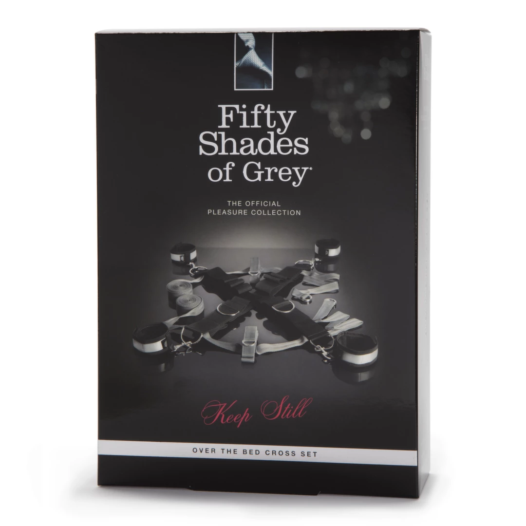 Fifty Shades of Grey Over the Bed Cross surišimo priemonių rinkinys lovai, juodas