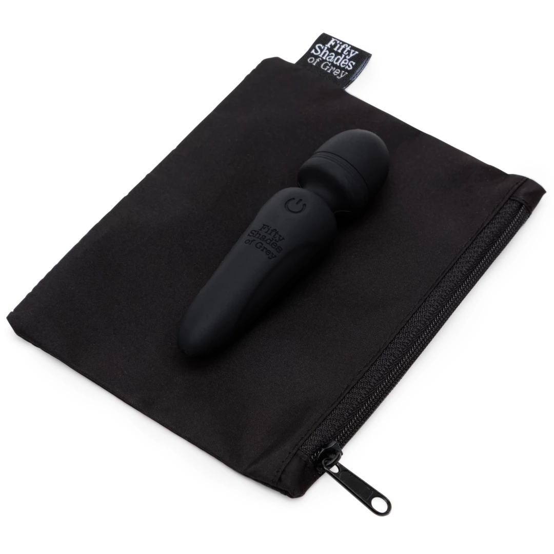 Fifty Shades of Grey Sensation kompaktiškas masažuoklis, įkraunamas per USB, juodas