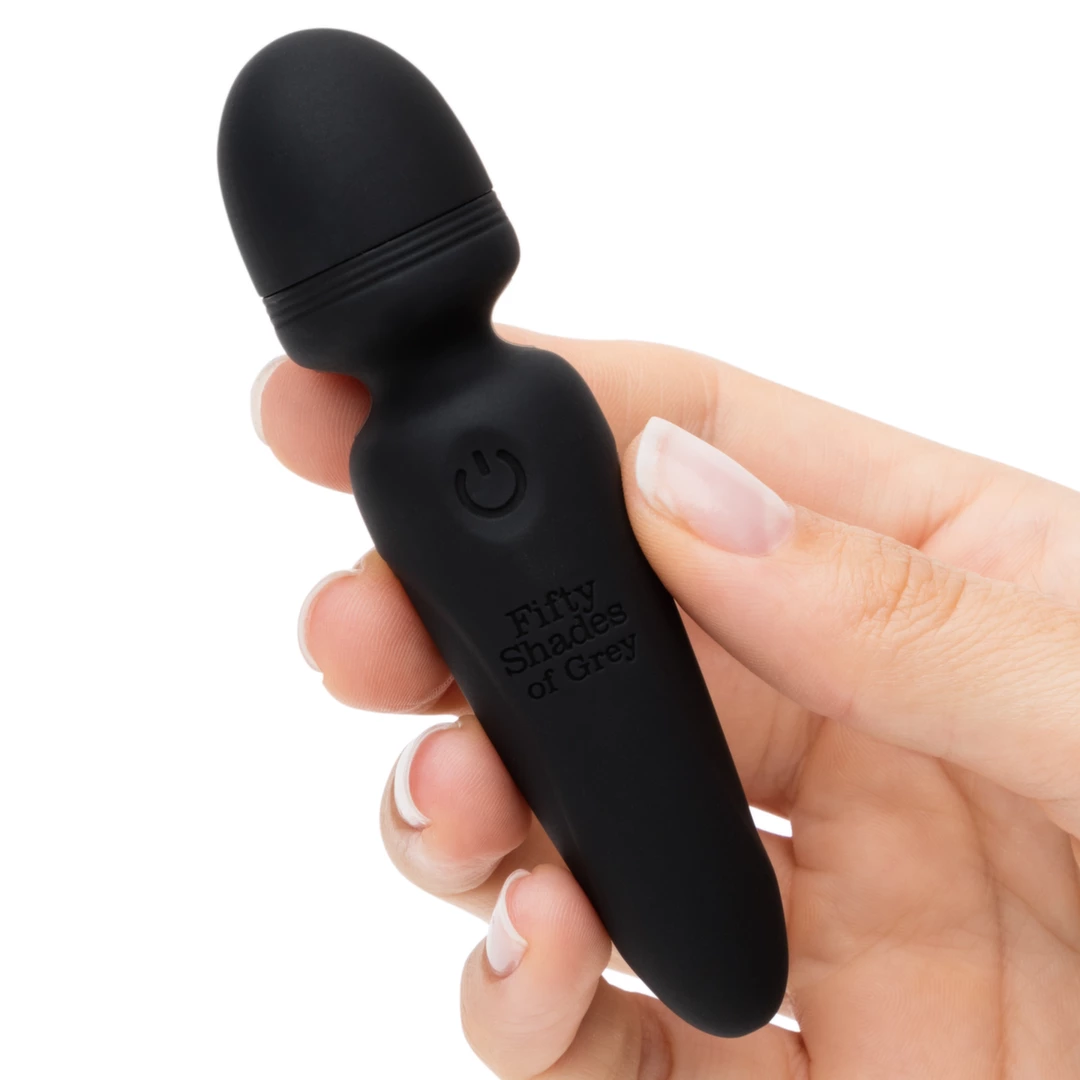 Fifty Shades of Grey Sensation kompaktiškas masažuoklis, įkraunamas per USB, juodas