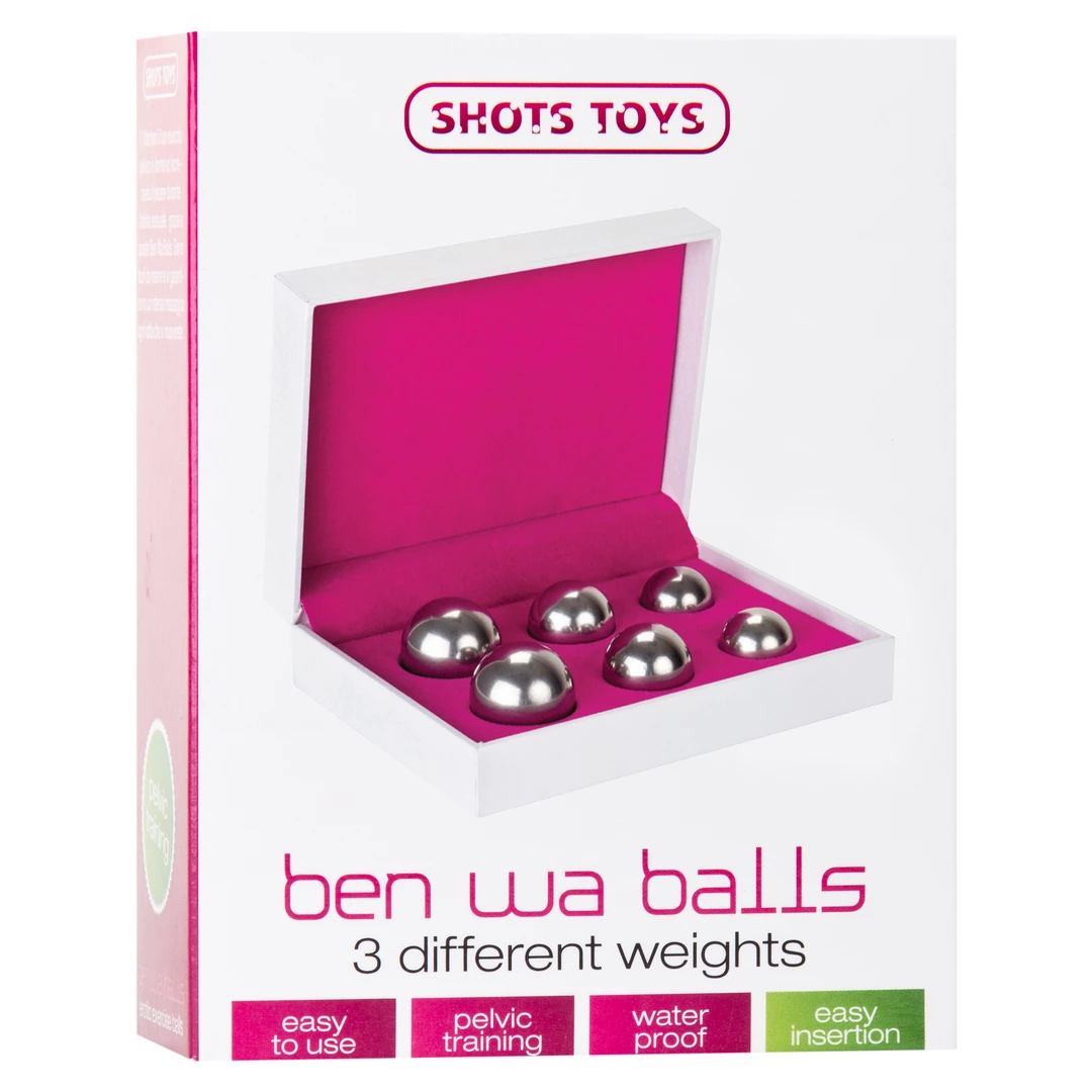 Shots Toys Kėgelio kamuoliukų rinkinys, 3 skirtingi svoriai (28, 44 ir 64 g)