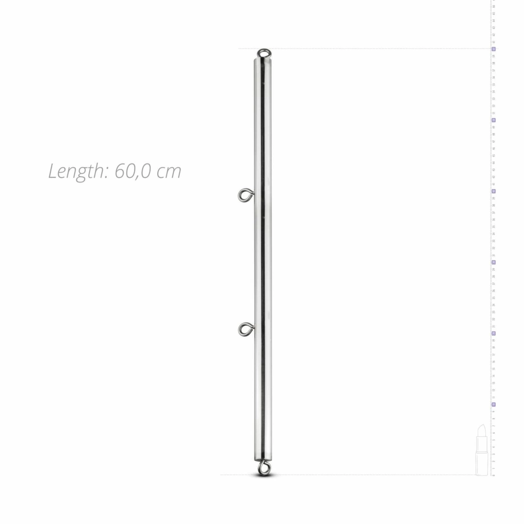 Sinner Gear metalinis išskėtimo strypas su 4 žiedais, sidabrinis, 60 cm