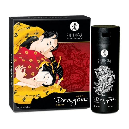 Shunga Dragon Cream intensyvus intymus kremas, 60 ml, augalų ekstraktai