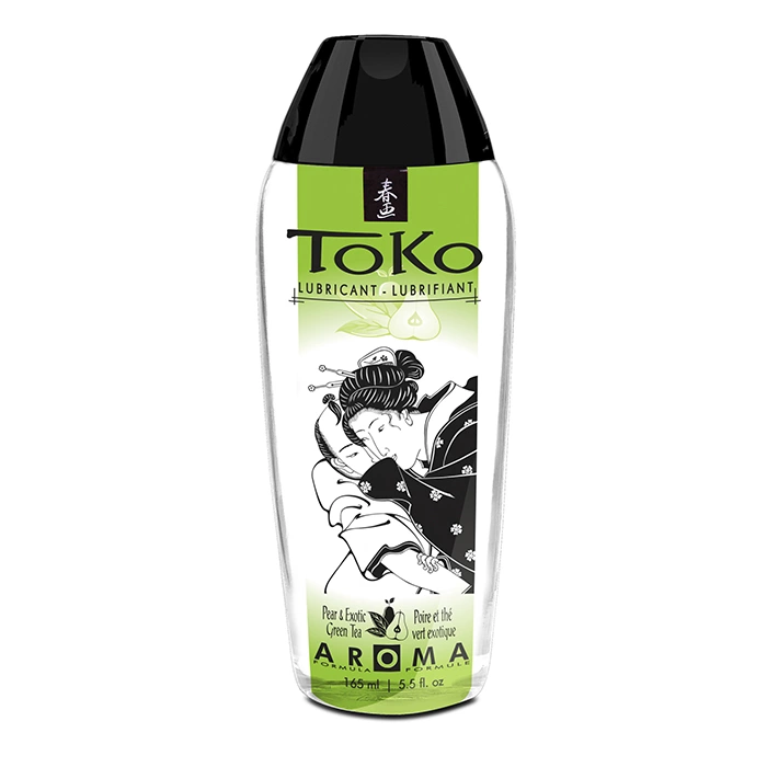 Shunga Toko Pear & Exotic Green Tea lubrikantas vandens pagrindu su skoniu, 165 ml