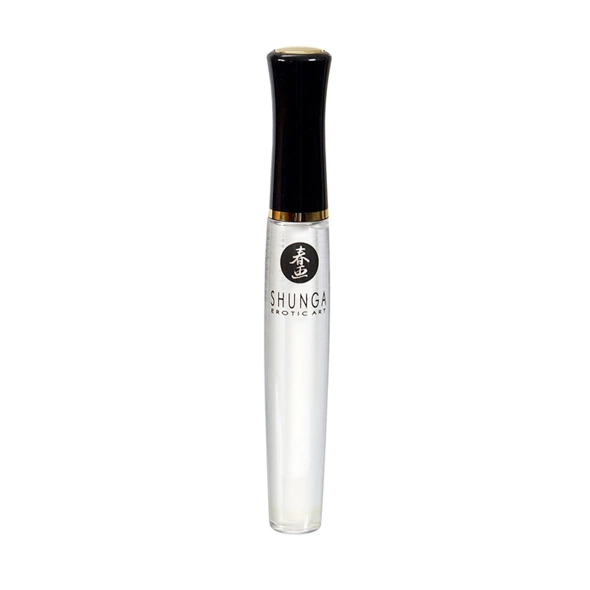 Shunga Divine Oral Pleasure Gloss šildantis ir vėsinantis lūpų gelis, braškių vyno, 10 ml