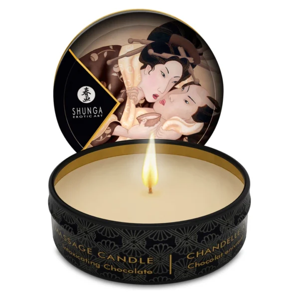 Shunga masažo žvakė su šokolado aromatu, 30 ml