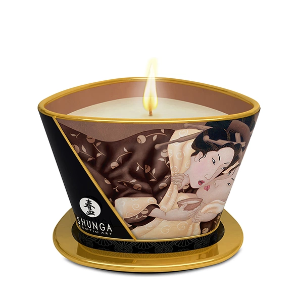 Shunga Excitation masažo žvakė, šokolado aromato, 170 ml