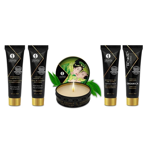 Shunga Geisha’s Secret Green Tea mini rinkinys, 5 dalių