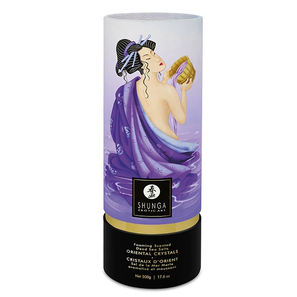 Shunga Exotic Fruits vonios druskos su Negyvosios jūros kristalais, 500 g