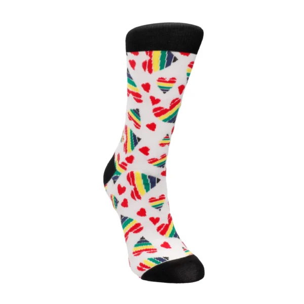 Sexy Socks by Shots Happy Hearts kojinės su širdelėmis, spalvotos, EU 36-41