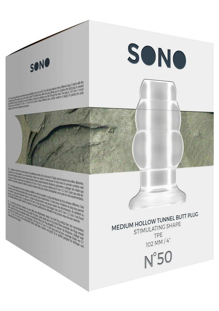 Sono by Shots No.50 analinis kaištis su tuneliu, vidutinis, juodas