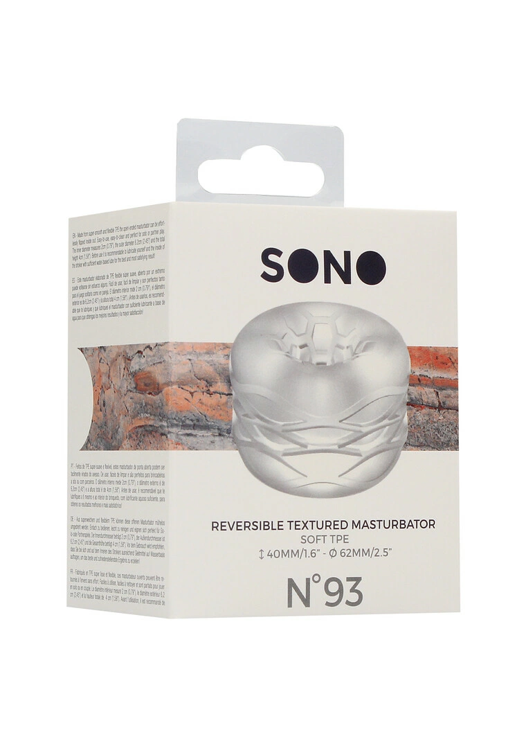 Sono by Shots No.93 apverčiamas varpos žiedas su gylio ribotuvu, skaidrus, 4 cm