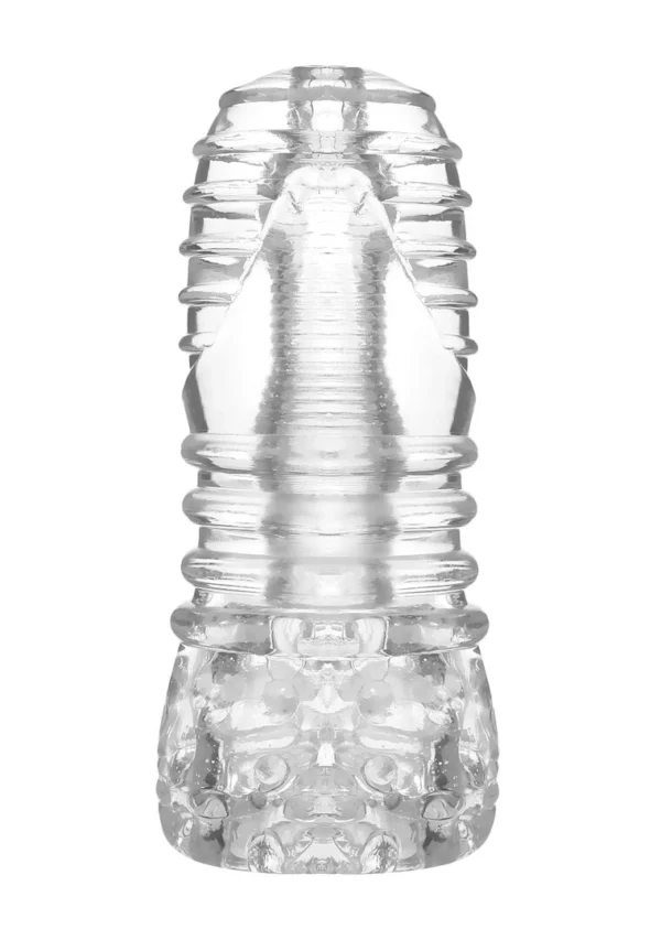 Sono by Shots No.68 masturbatorius iš elastingo TPE, 15 cm, juodas
